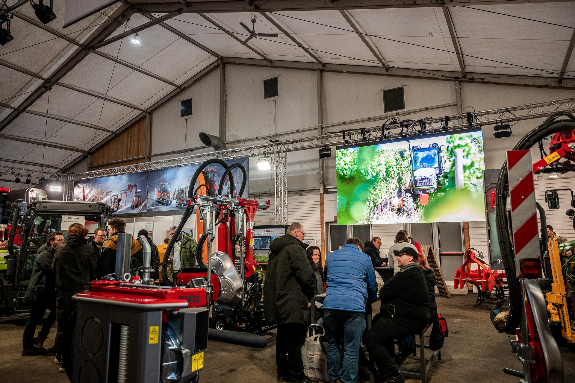 Technische Ausstattung am ERO-Messestand